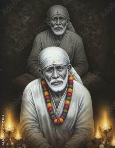 Sai Baba Indian God background photo