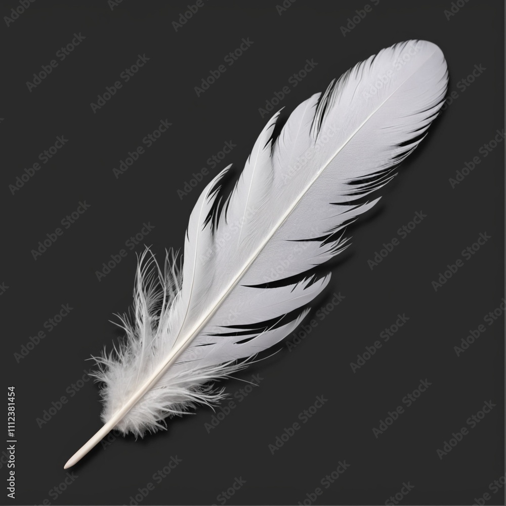 white feather isolated on transparent background cutout white feather isolated on transparent background cutout