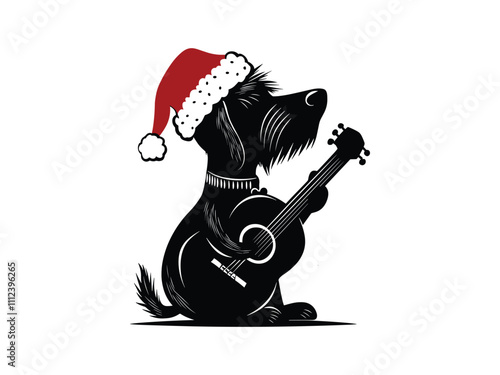 Christmas Scottish Terrier Silhouette Design – Festive Holiday Artwork