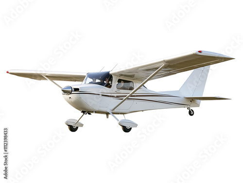 a white plane in the air