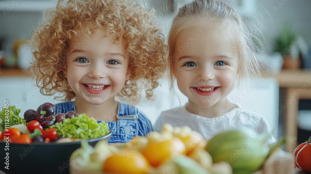 Kids learning about healthy snacks in fun classroom environment Kids learning about healthy snacks in fun classroom environment