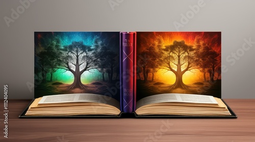 cover open book mockup photoshop photo