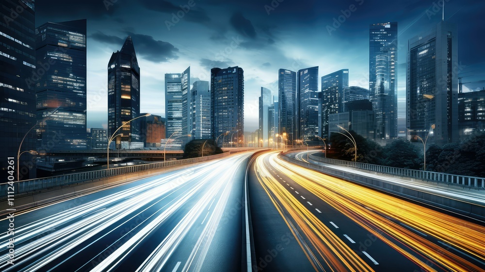 Fototapeta premium traffic highway road