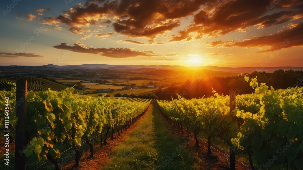 Naklejka premium vineyard wine whiskey