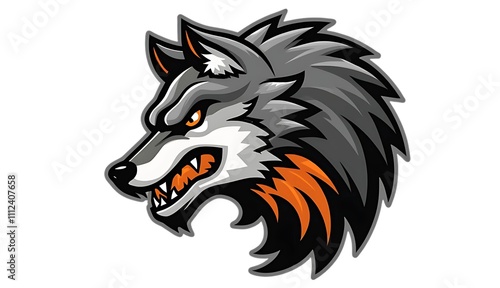 Wallpaper Mural wolf head mascot Torontodigital.ca