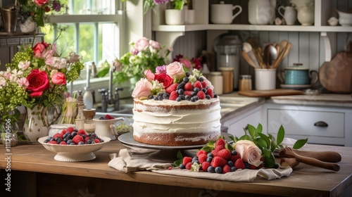 Wallpaper Mural frosting baking kitchen Torontodigital.ca