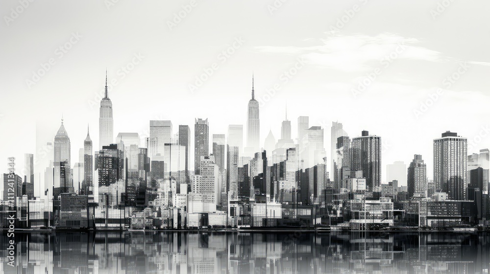 Fototapeta premium monochrome black and white borders