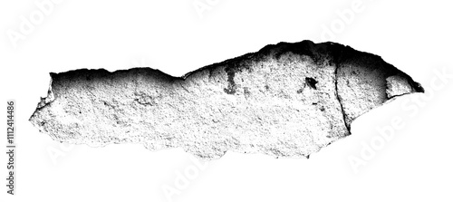 Hole concrete wall isolated transparent background png macro