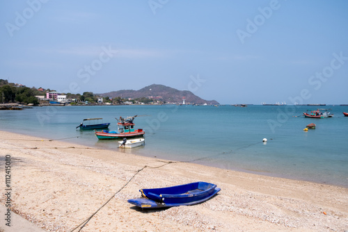 Atsadang Bridge view point at Koh Sichang (Sichang island), Chonburi province, Thailand. photo