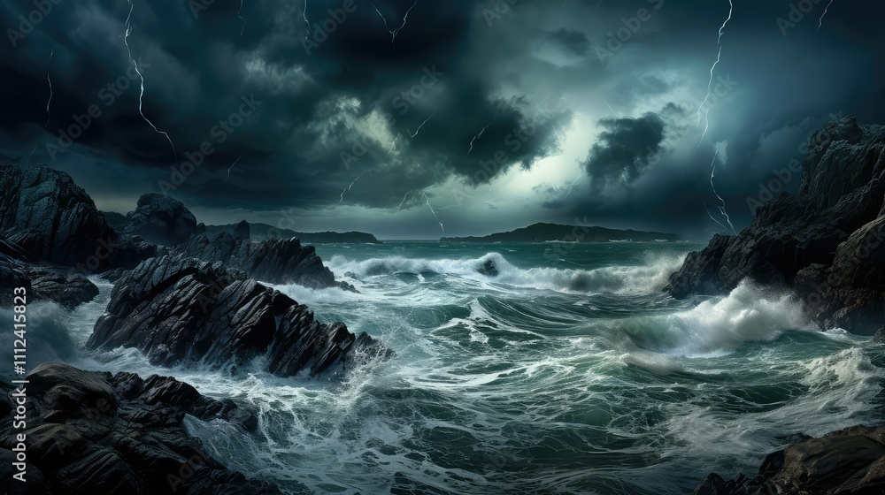 Obraz premium seascape water grunge