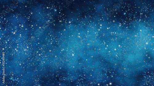 mesmerizing blue background with white stars