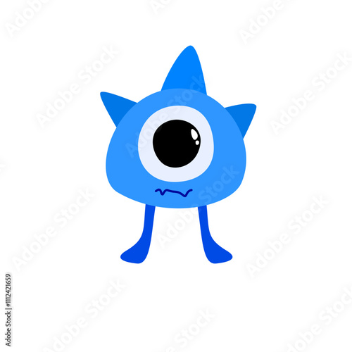 cute monster abstract character design