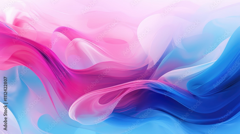 Fototapeta premium swirls blue and pink background
