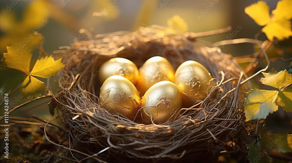 nest gold egg nest gold egg