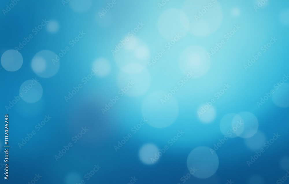 Cool toned bokeh effect with soft, circular blue light orbs Cool toned bokeh effect with soft, circular blue light orbs