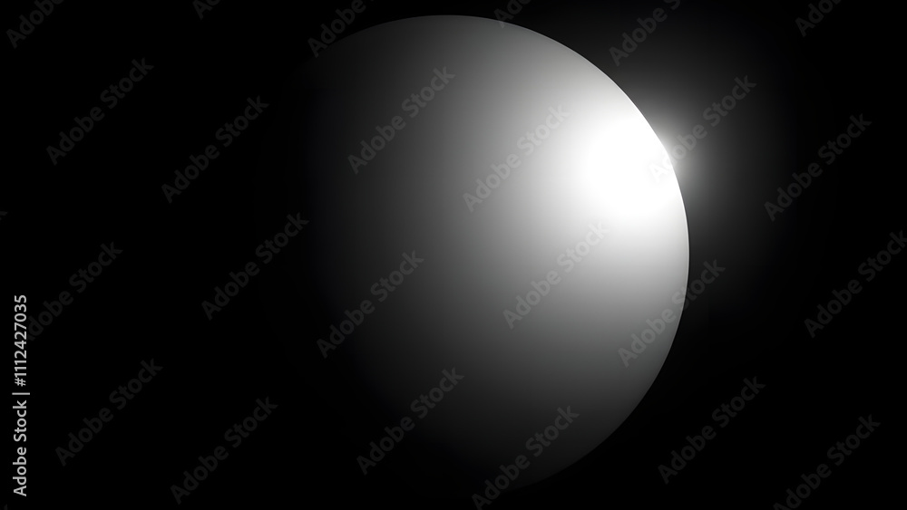 Circular monochrome gradient with a glowing white core fading into shadowy black at the edges Circular monochrome gradient with a glowing white core fading into shadowy black at the edges