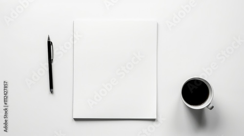 black note pad on desk photo