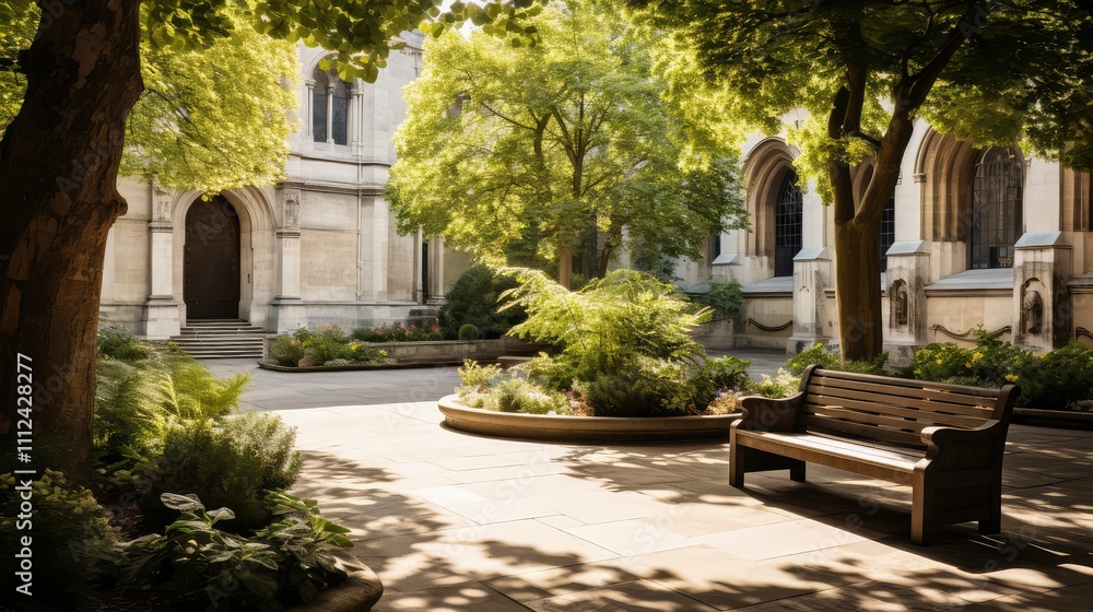 Obraz premium courtyard st pauls outside the walls