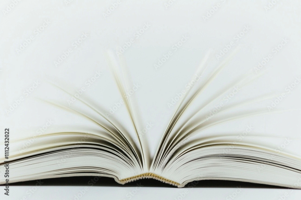 Open book displaying pages ready for reading and study Open book displaying pages ready for reading and study