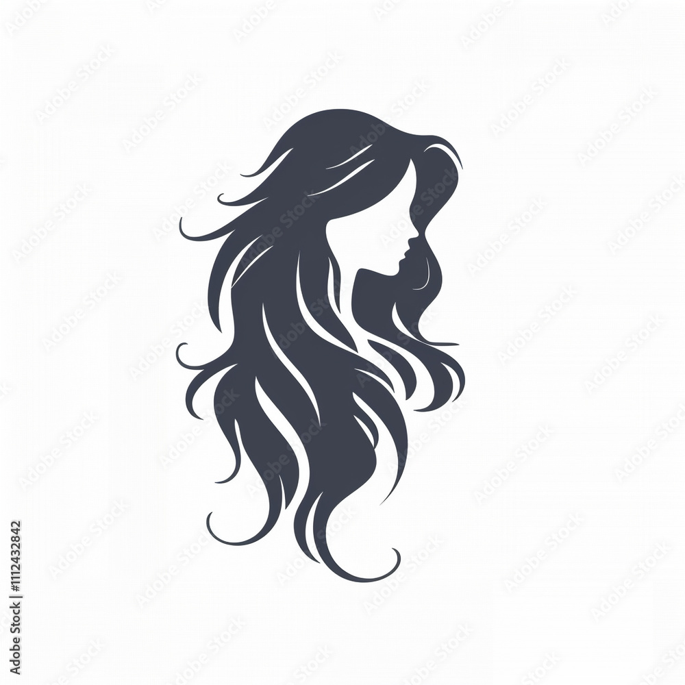 Beautiful beauty salon logo icon on white isolated background Beautiful beauty salon logo icon on white isolated background
