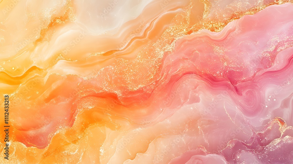 Abstract Gold and Pink Swirling Marble Texture Abstract Gold and Pink Swirling Marble Texture