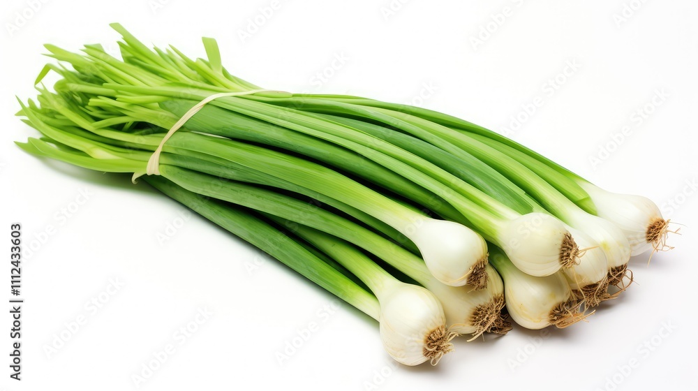 bunch green onion isolated on white bunch green onion isolated on white