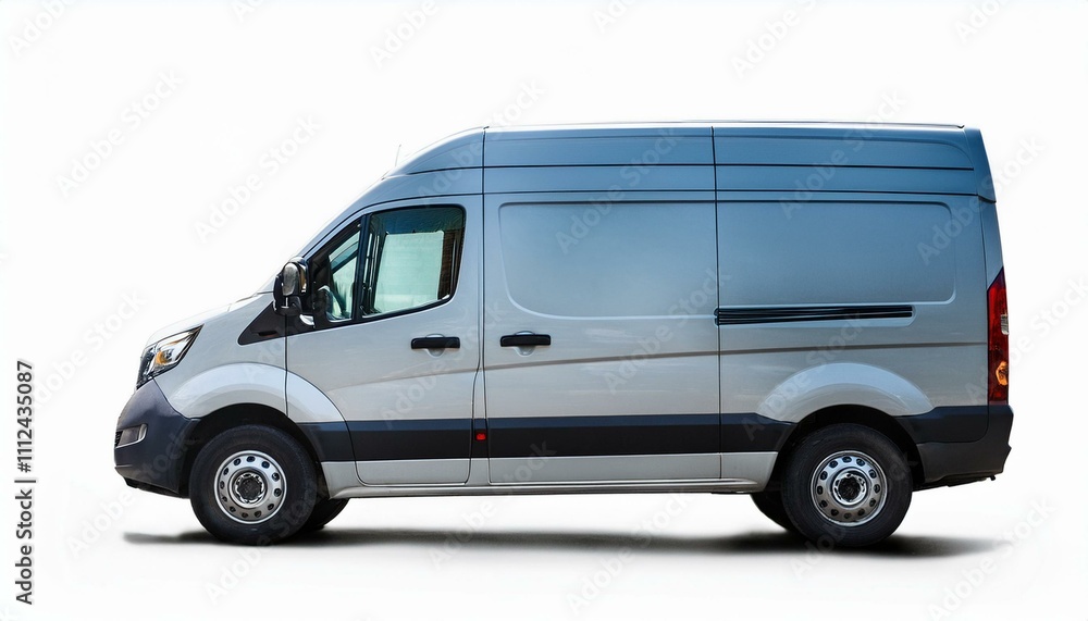 Van on isolated white background Van on isolated white background