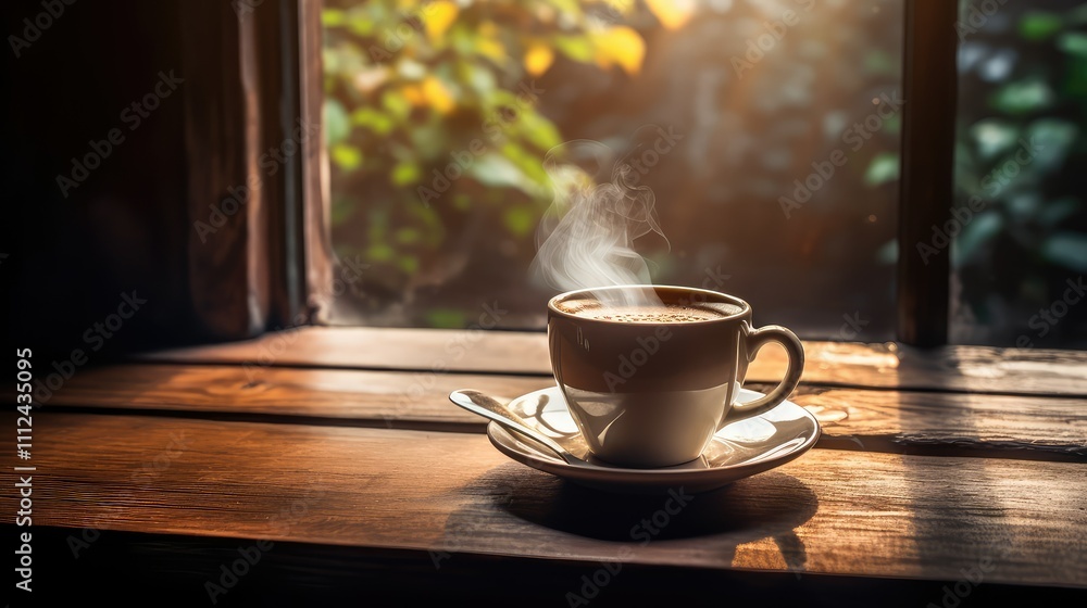 rustic coffee on table rustic coffee on table