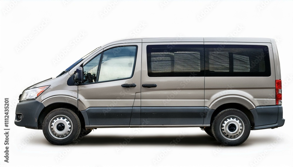 Van on isolated white background Van on isolated white background