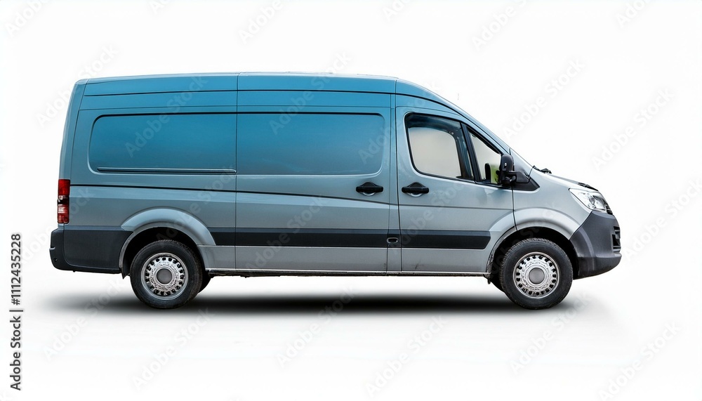 Van on isolated white background Van on isolated white background