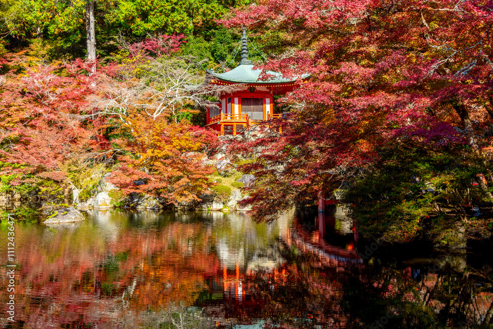 Daigo-ji Sambo-in Teien garden in autumn, Kyoto, Japan Daigo-ji Sambo-in Teien garden in autumn, Kyoto, Japan