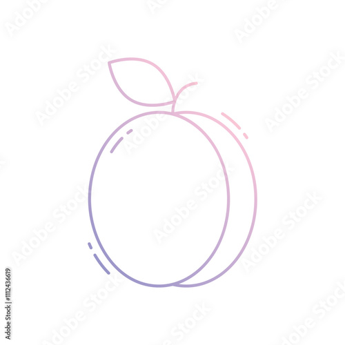 Plum vector icon