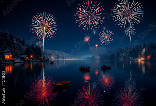 Firework Reflections