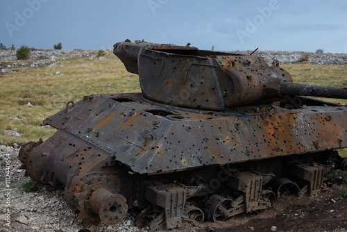 old abandoned tank