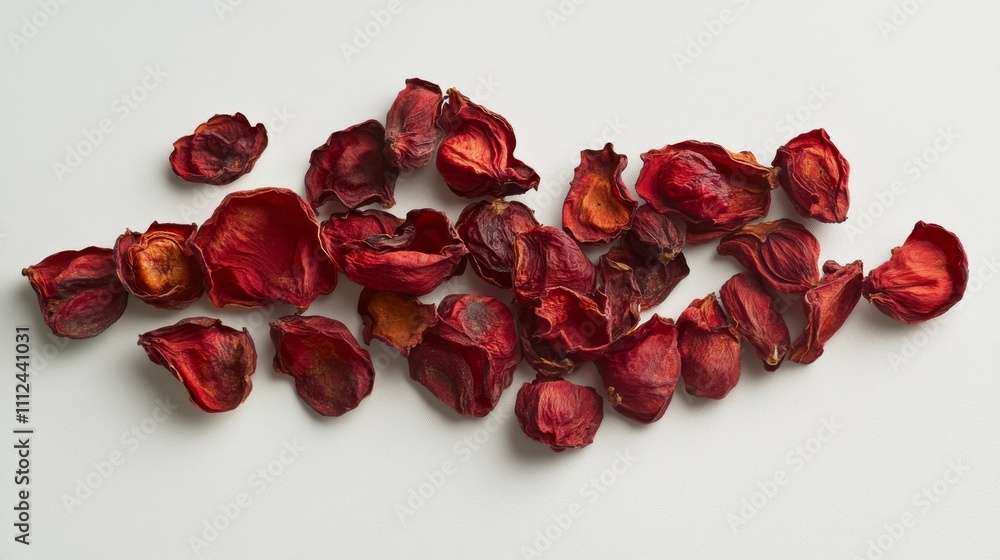 Dried strawberries isolated on white background Dried strawberries isolated on white background