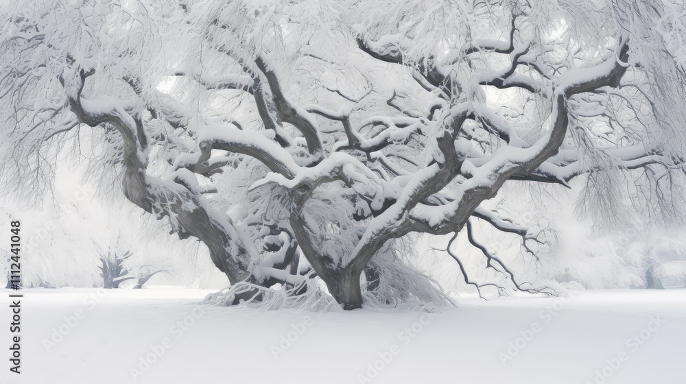 Obraz premium s snow on tree
