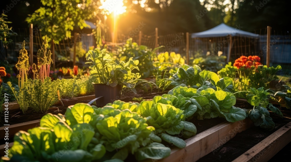 Fototapeta premium raised organic plants