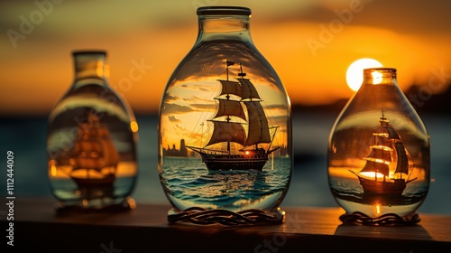 delicte ships in a bottle photo