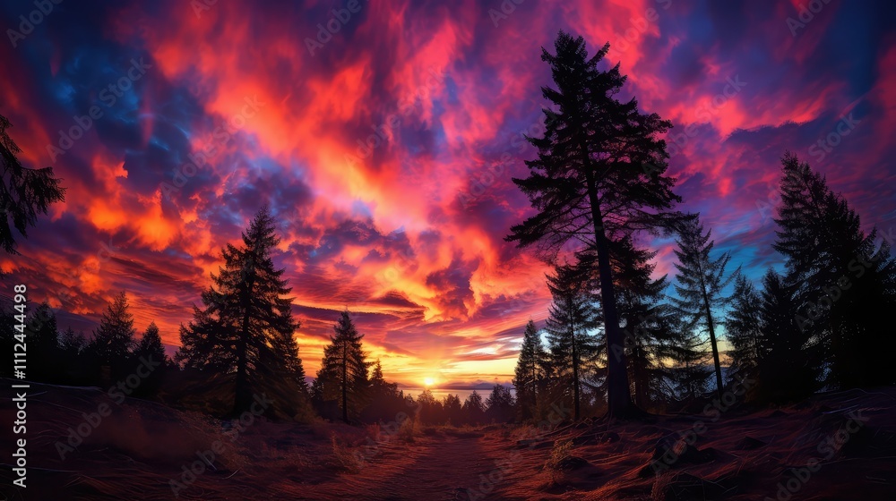 pink clouds and trees pink clouds and trees