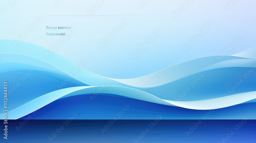Obraz premium sleek web banner blue