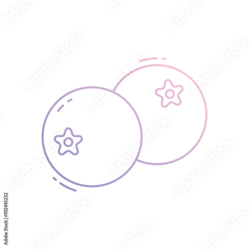 Blueberry vector icon