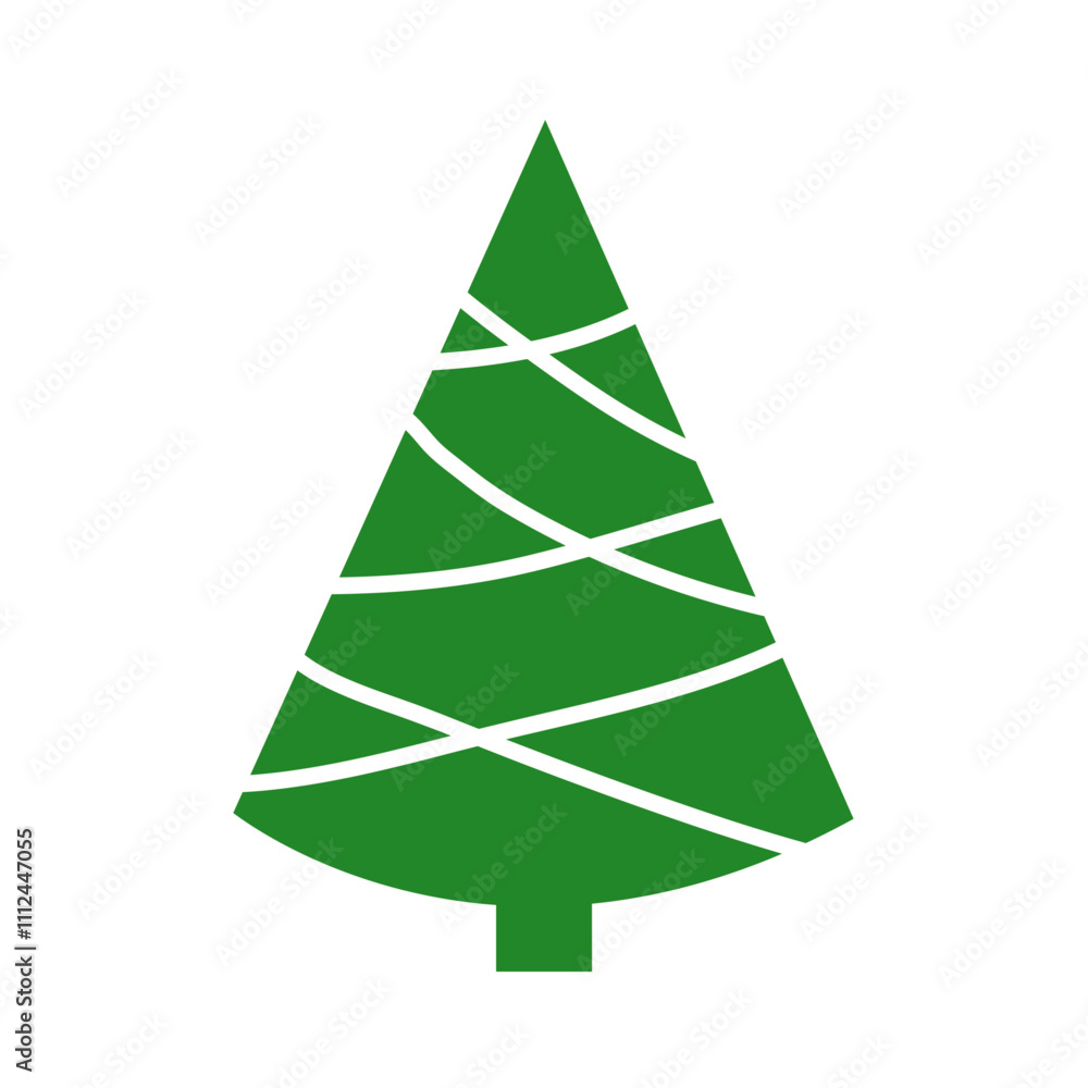 green christmas tree vector illustration christmas icon tree green christmas tree vector illustration christmas icon tree
