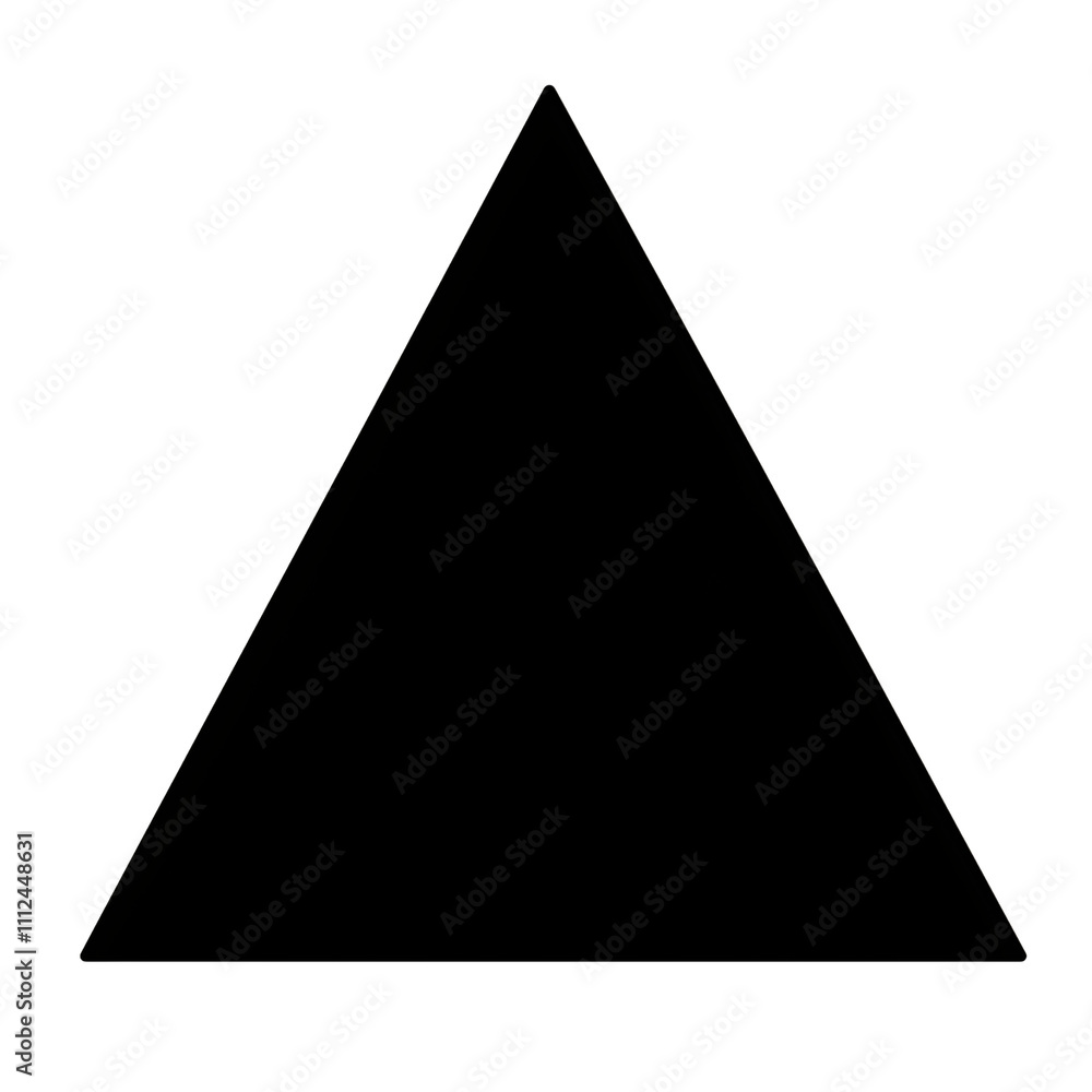 Simple black pictogram triangle shape icon isolated on transparent background Simple black pictogram triangle shape icon isolated on transparent background