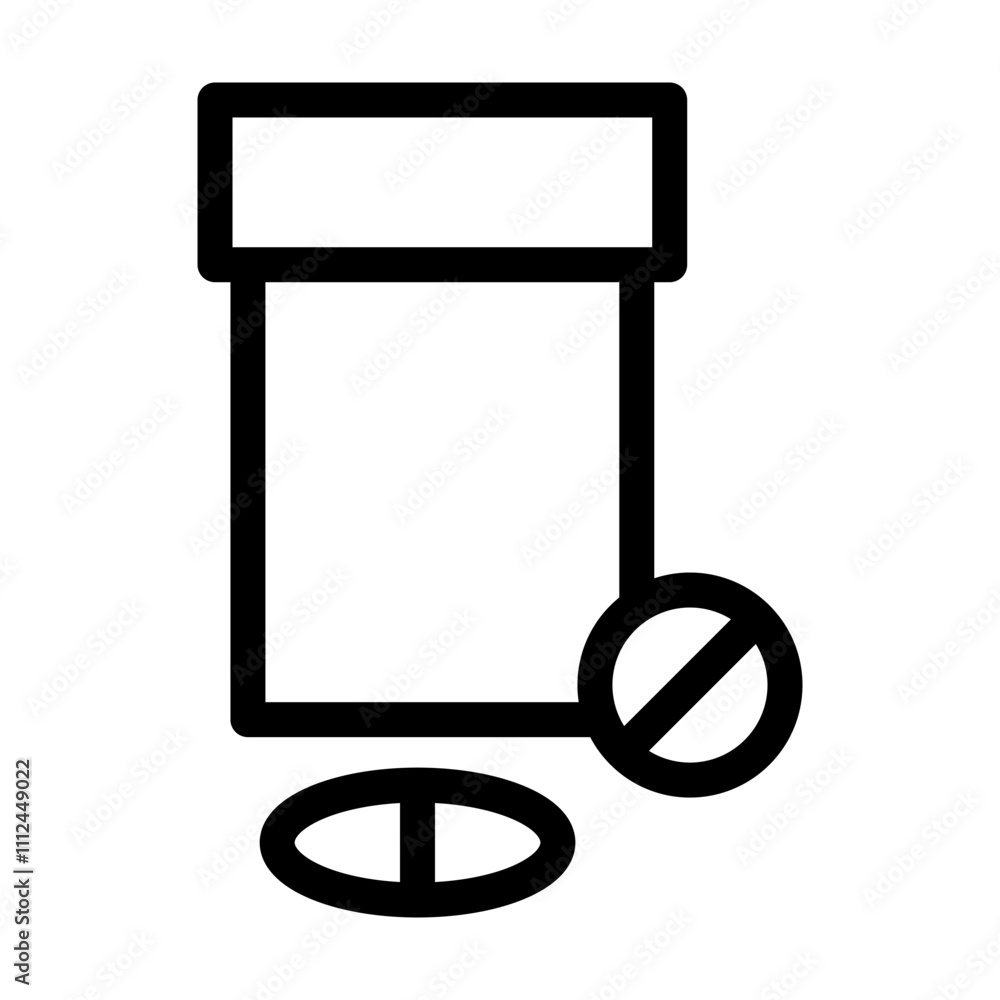 Bottle Pill icon template Bottle Pill icon template