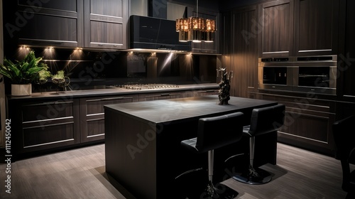 Wallpaper Mural design black wood grain Torontodigital.ca