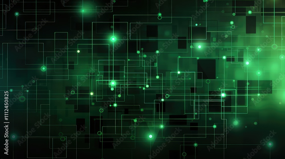 geometric technology background green geometric technology background green