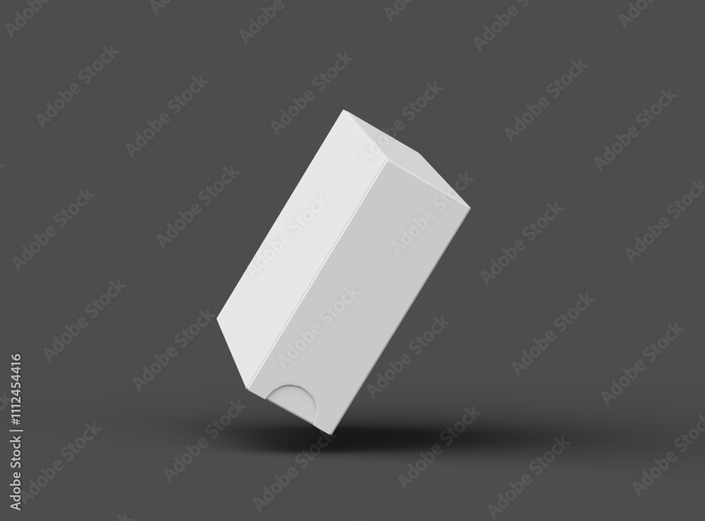 Rendered image of a square sliding drawer box on a dark background Rendered image of a square sliding drawer box on a dark background