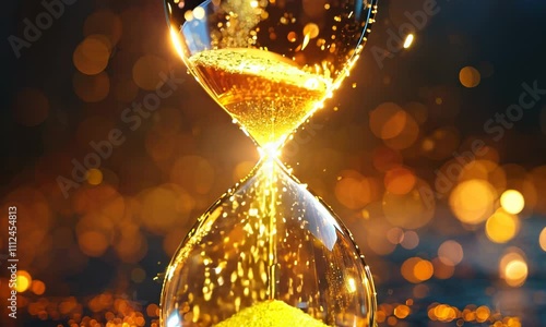 Hourglass. The concept of running out of time and deadlines
