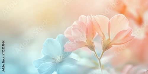 A pastel gradient with soft, smooth transitions of peach, pink, and blue hues creating a calming effect.