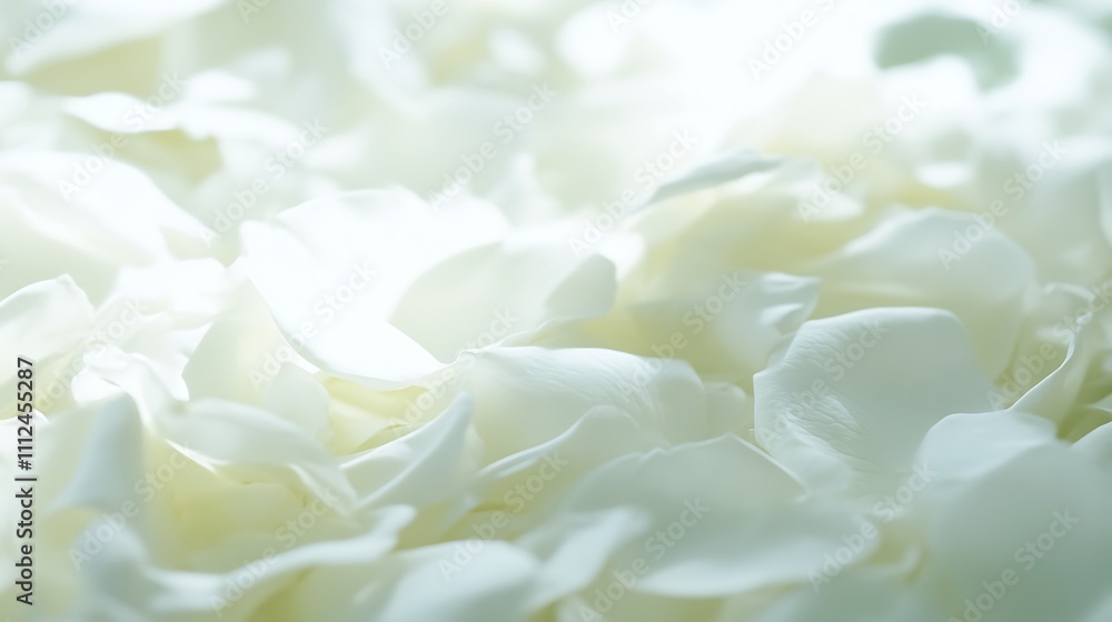 Delicate White Rose Petals Softly Arranged Delicate White Rose Petals Softly Arranged